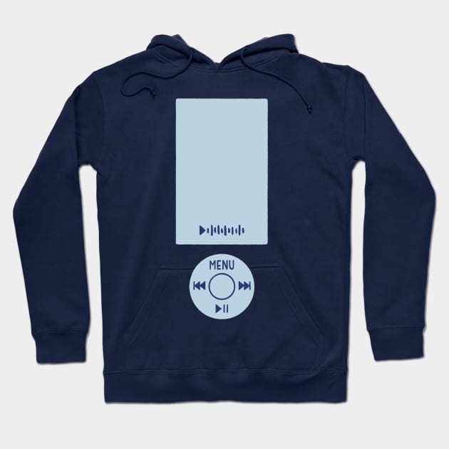 Midnights Era Blue MP3 Music Player Retro Hoodie by Made Adventurous